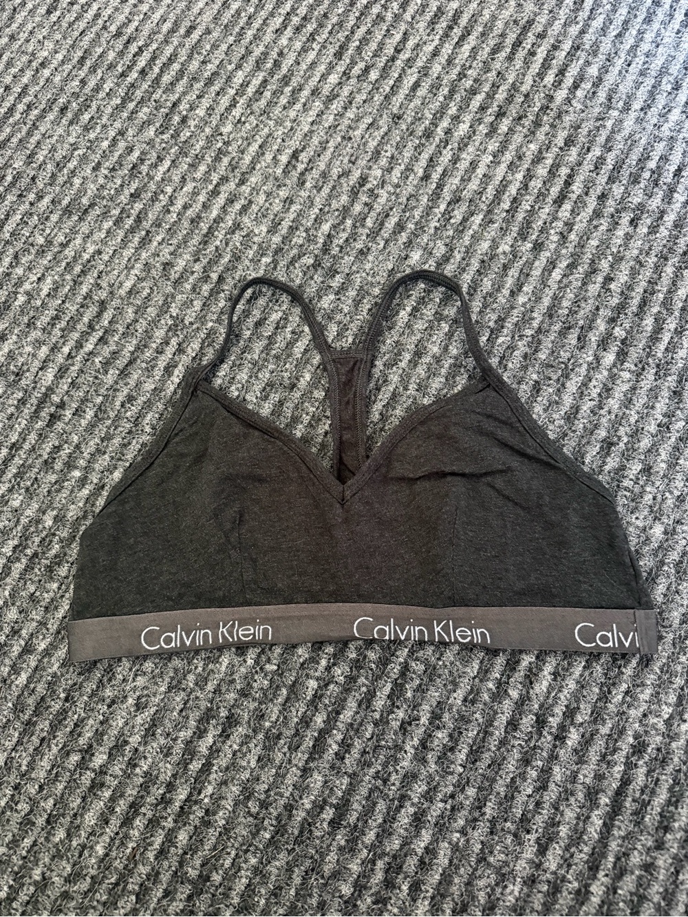 Calvin Klein Women's dark grey Bralette - Comfort Stretch
